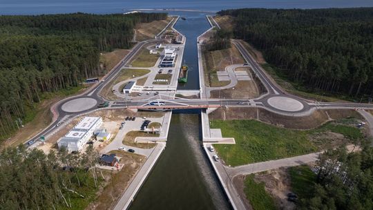 Pierwszy etap budowy drogi wodnej łączącej Zalew Wiślany z Zatoką Gdańską na ukończeniu!